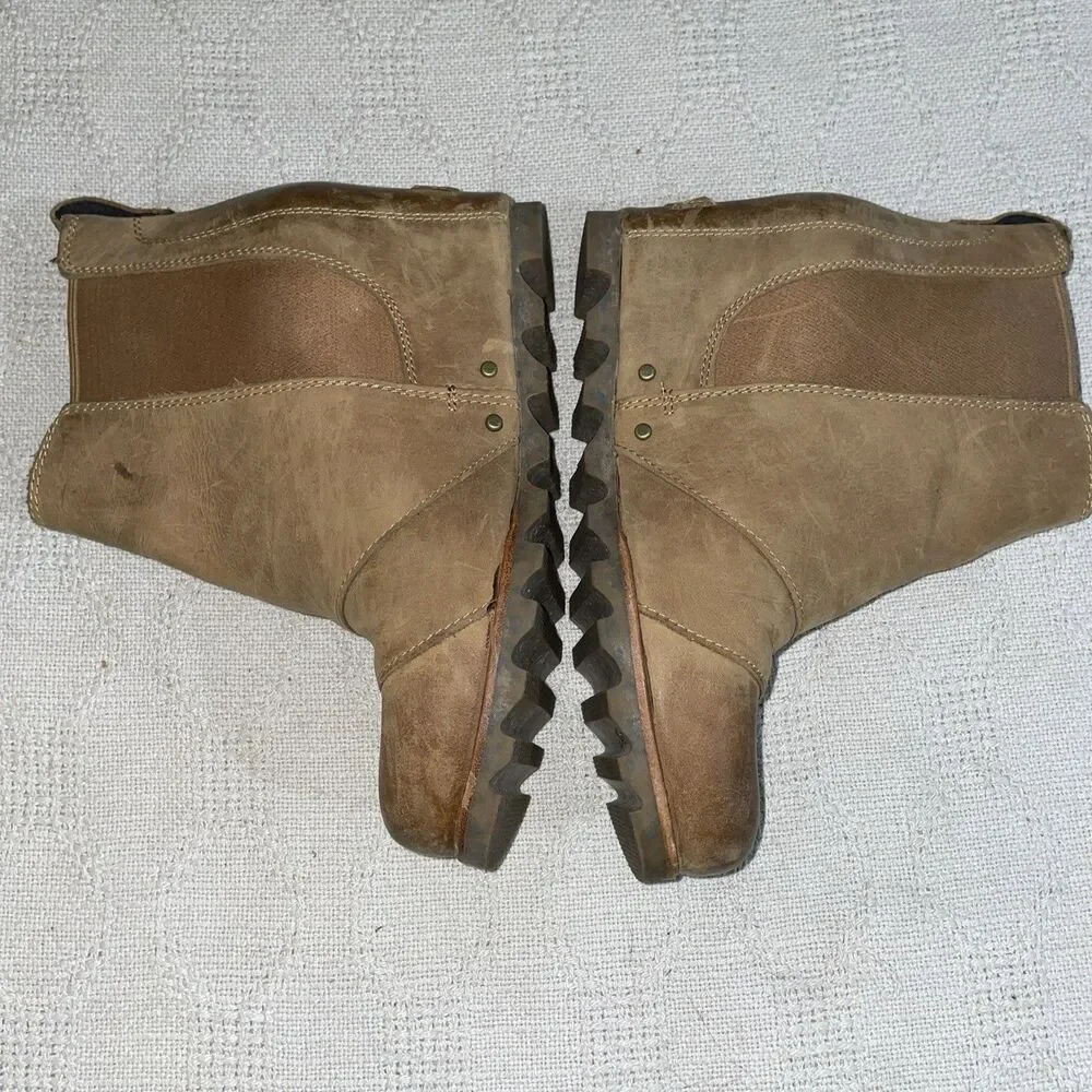 Sorel Women’s Ankle Boots Size 8 M Tan Leather Outdoors Hiking Active